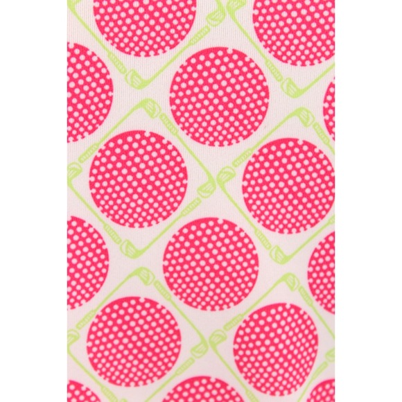 SanSoleil 1/4 Zip Long Sleeve Top‎ womens Small Pink Golf Balls Print UPF 50 - Picture 5 of 9